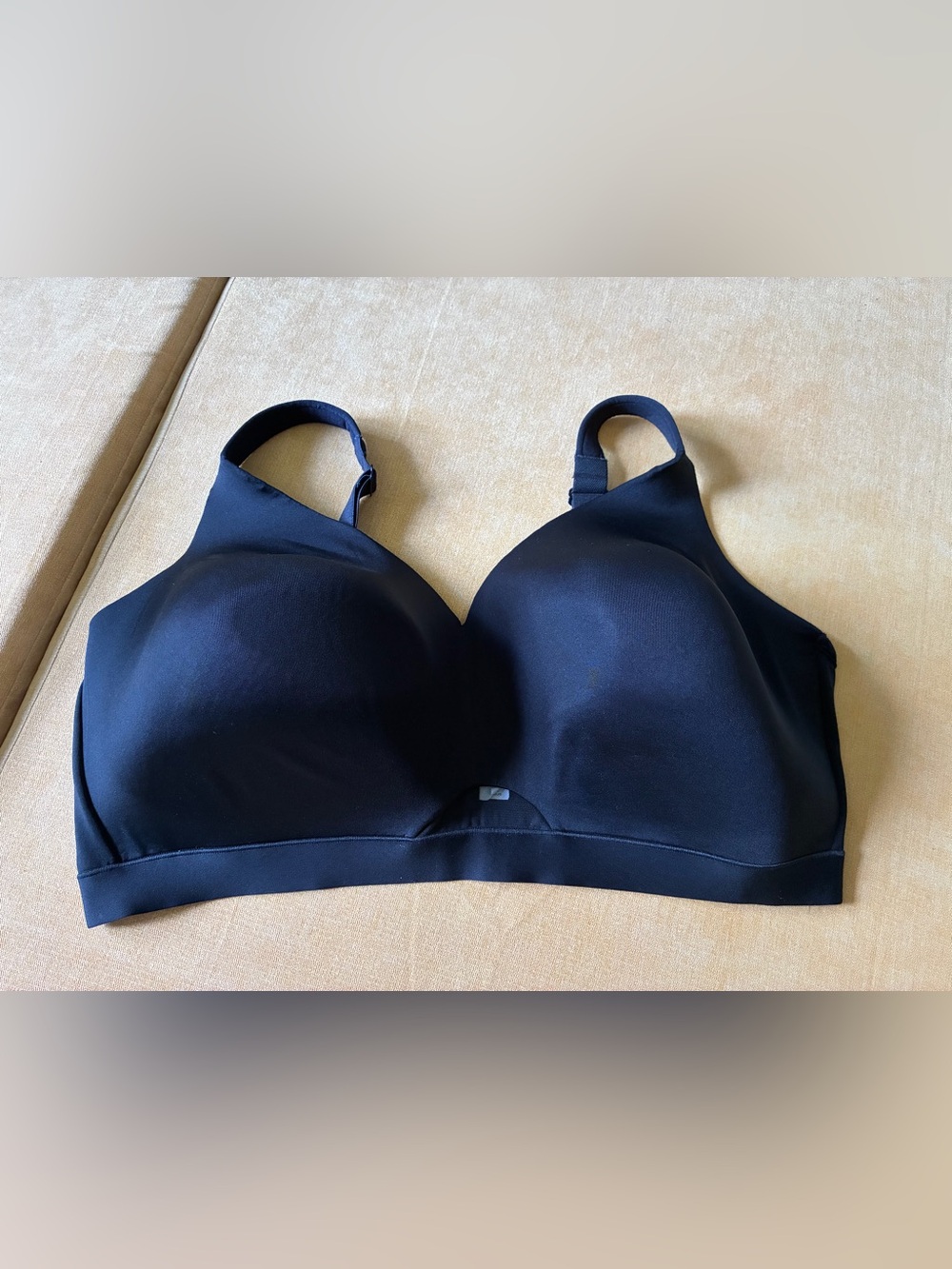 Cacique brand, size 46G, Black Wireless Everyday Comfort Bra